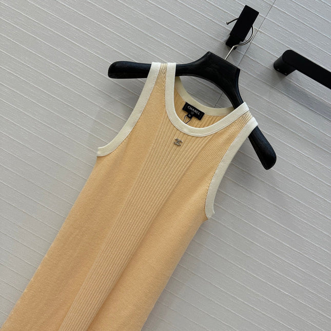 CC 25 Knitted Dress Yellow Cotton