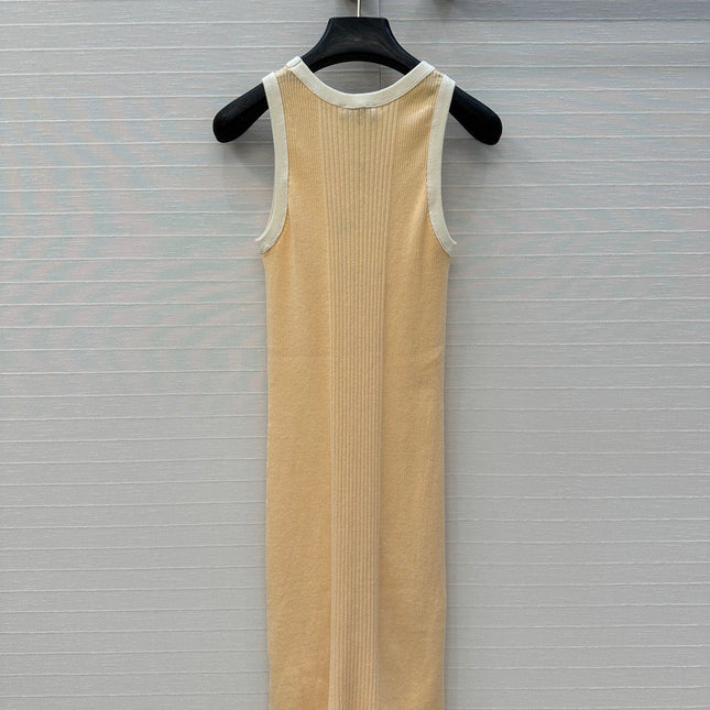 CC 25 Knitted Dress Yellow Cotton