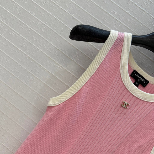 CC 25 Knitted Dress Pink Cotton