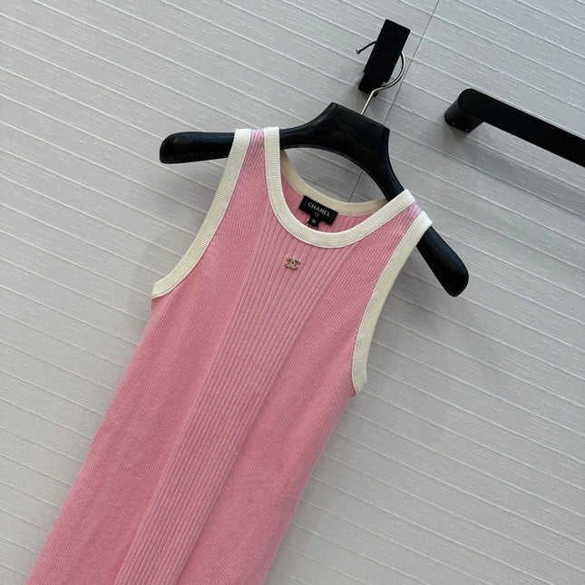 CC 25 Knitted Dress Pink Cotton