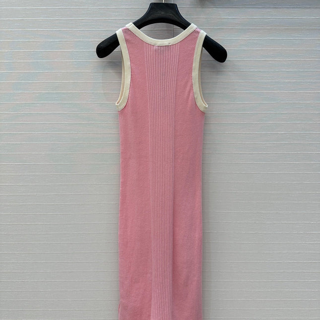 CC 25 Knitted Dress Pink Cotton