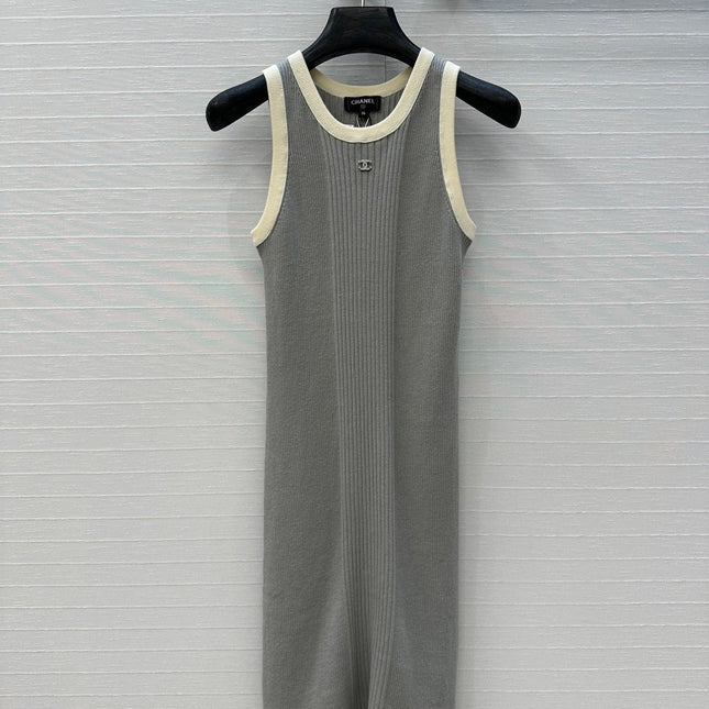 CC 25 Knitted Dress gray Cotton
