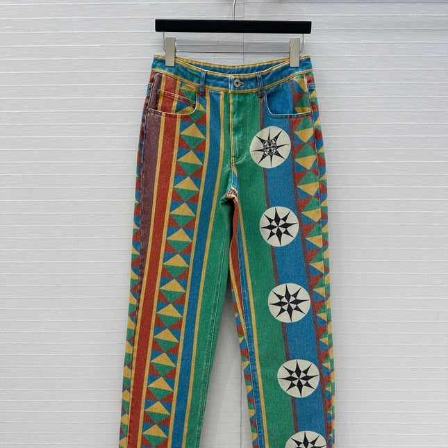 Loewe Pants Multicolor Cotton