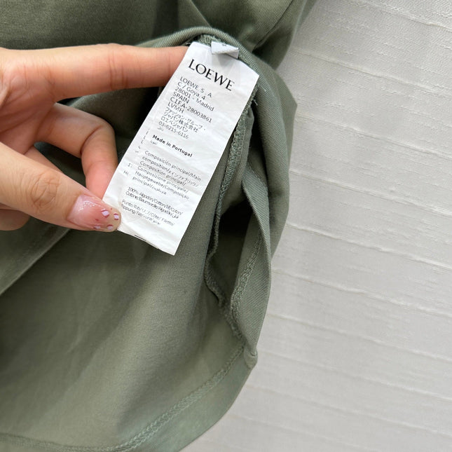LOEWE SHORT-SLEEVE T-SHIRT IN MATCHA GREEN