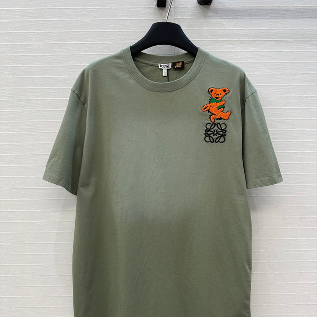 LOEWE SHORT-SLEEVE T-SHIRT IN MATCHA GREEN