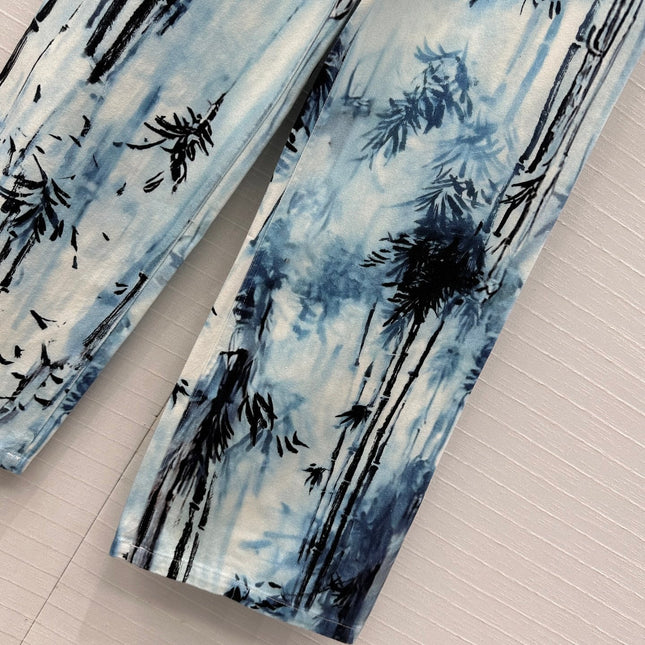 DIOR PRINTED DENIM PANTS 268196