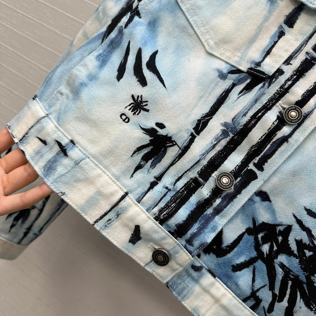 DIOR PRINTED DENIM JACKET 268202
