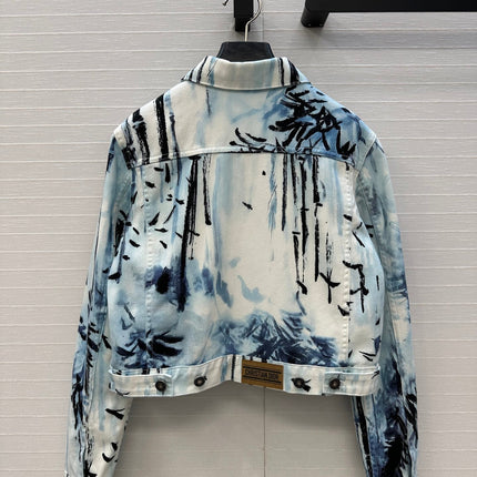 DIOR PRINTED DENIM JACKET 268202