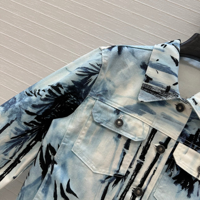 DIOR PRINTED DENIM JACKET 268202