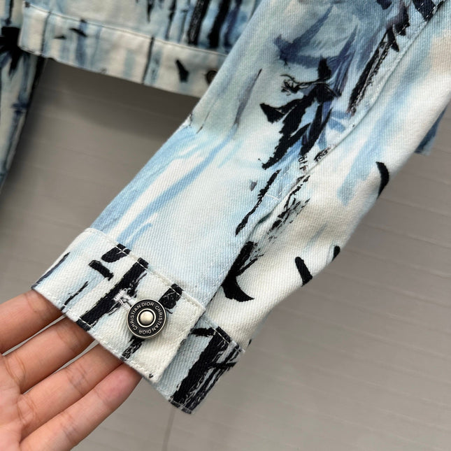 DIOR PRINTED DENIM JACKET 268202