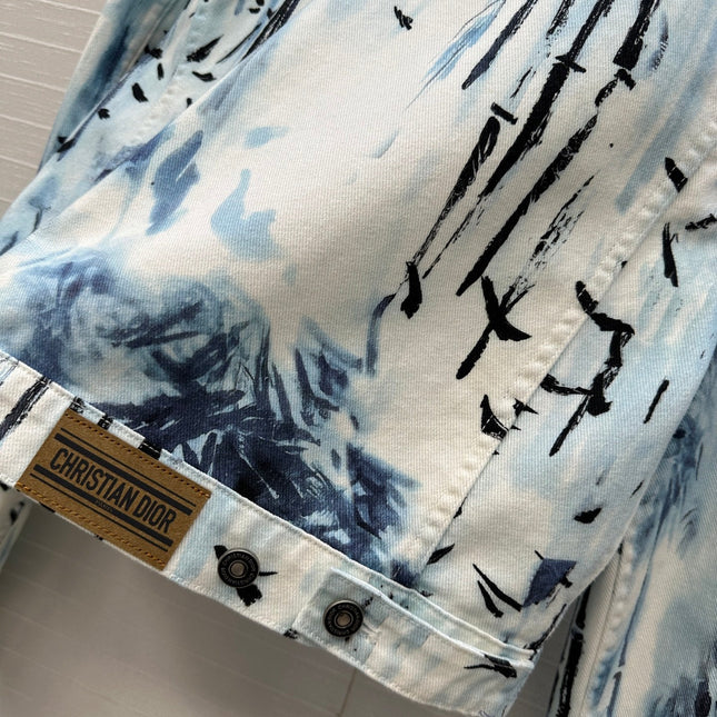 DIOR PRINTED DENIM JACKET 268202