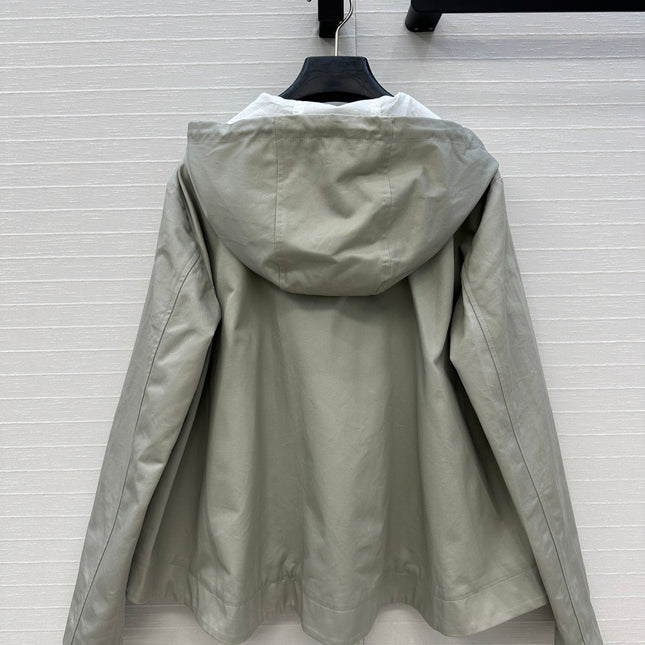 LOEWE HOODED JACKET WITH EMBROIDERED LOGO 276080