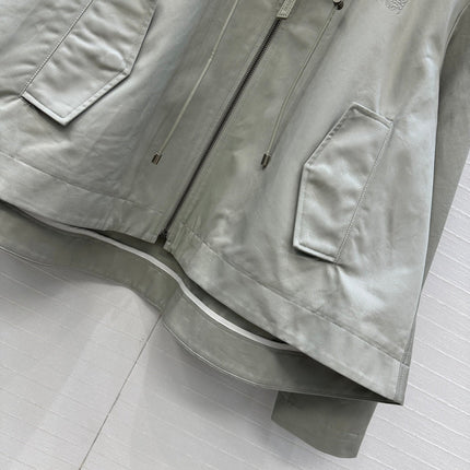 LOEWE HOODED JACKET WITH EMBROIDERED LOGO 276080