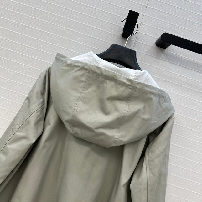 LOEWE HOODED JACKET WITH EMBROIDERED LOGO 276080