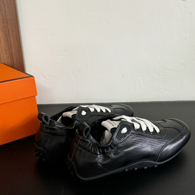 SKATEBOARD SHOES BLACK CALFSKIN