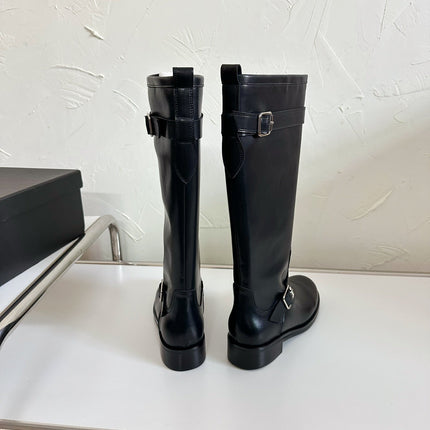 RIVER BOOTS IN BLACK SMOOTH CALFSKIN