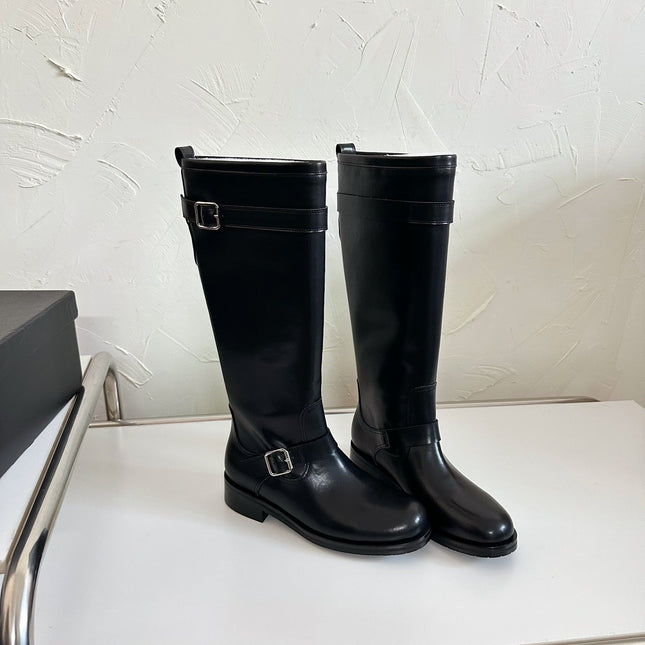 RIVER BOOTS IN BLACK SMOOTH CALFSKIN
