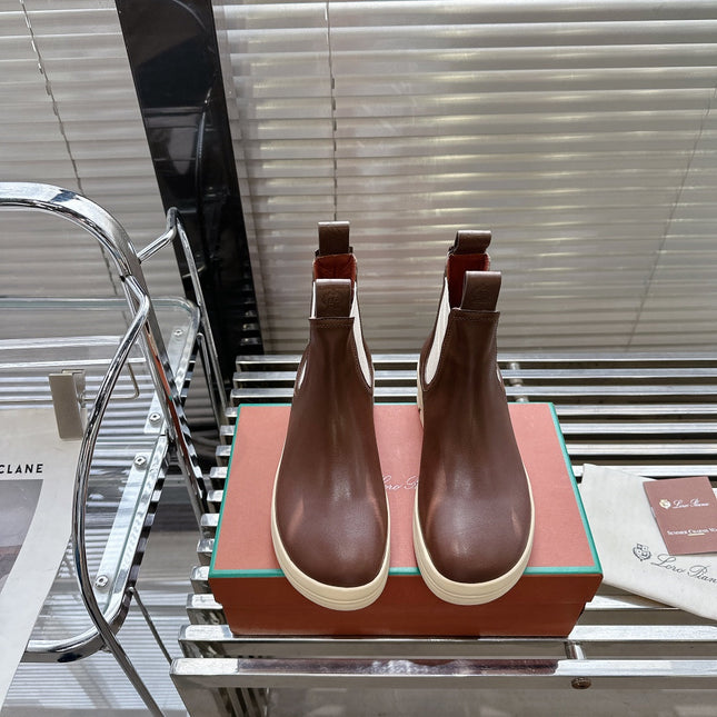 LP 23 LAKESIDE SHORT BOOTS CHOCOLATE CALFSKIN