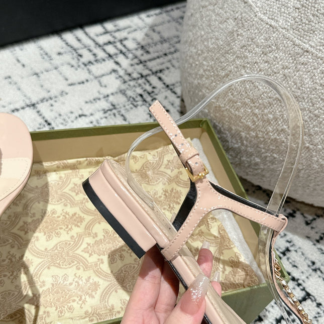 THONG SANDAL IN ALMOND BEIGE CALFSKIN WITH GOLD HARDWARE