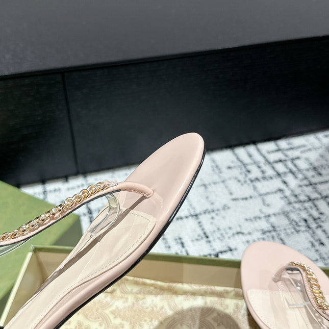 THONG SANDAL IN ALMOND BEIGE CALFSKIN WITH GOLD HARDWARE