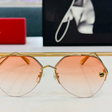 SIGNATURE C DE AVIATOR FRAME SUNGLASSES CT0355S IN METAL
