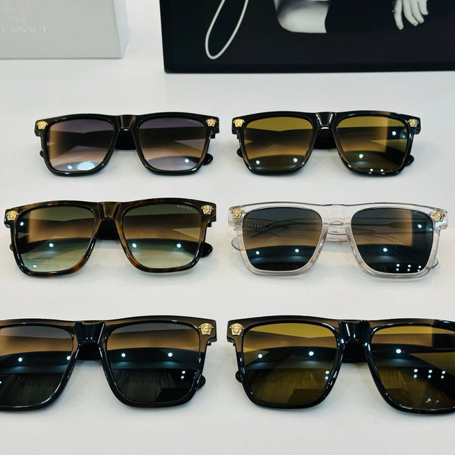 SIGNATURE SQUARED FRAME SUNGLASSES VE4526 IN ACETATE
