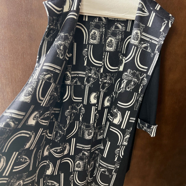 HERMES 25S REVERSIBLE LONG HOODED COAT 049