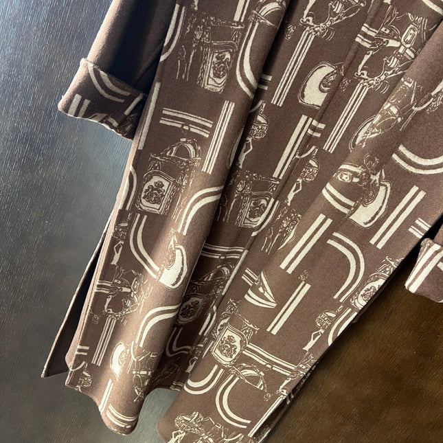 HERMES 25S REVERSIBLE LONG HOODED COAT 048