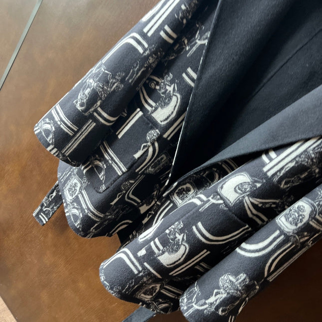 HERMES 25S REVERSIBLE LONG HOODED COAT 047