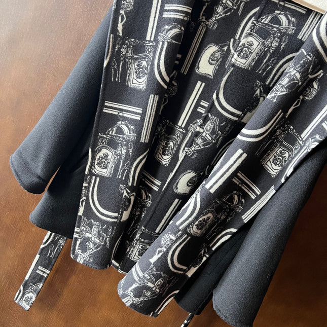 HERMES 25S REVERSIBLE LONG HOODED COAT 047