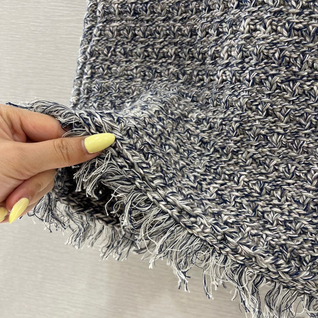 KNITTED ROUND-NECK BLAZER 25S IN COTTON YB 265662