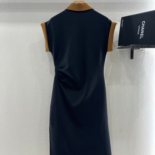 SHORT-SLEEVE COLLAR DRESS 25S IN COTTON 265670