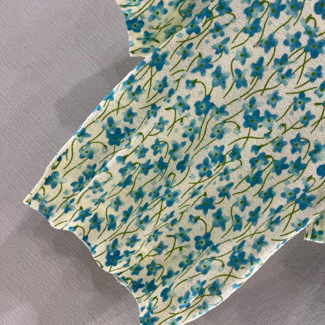 LOEW 25S SHORT SLEEVE SWEATER KNIT FLORAL 264994