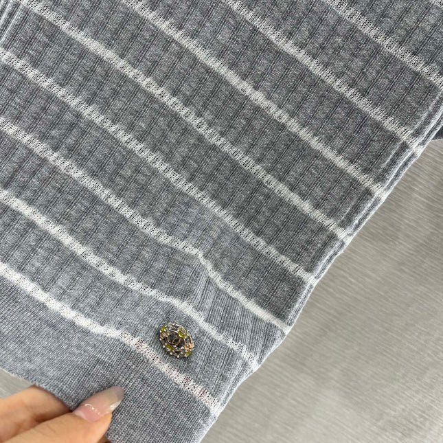 CHANEL SHORT SLEEVE KNIT TOP