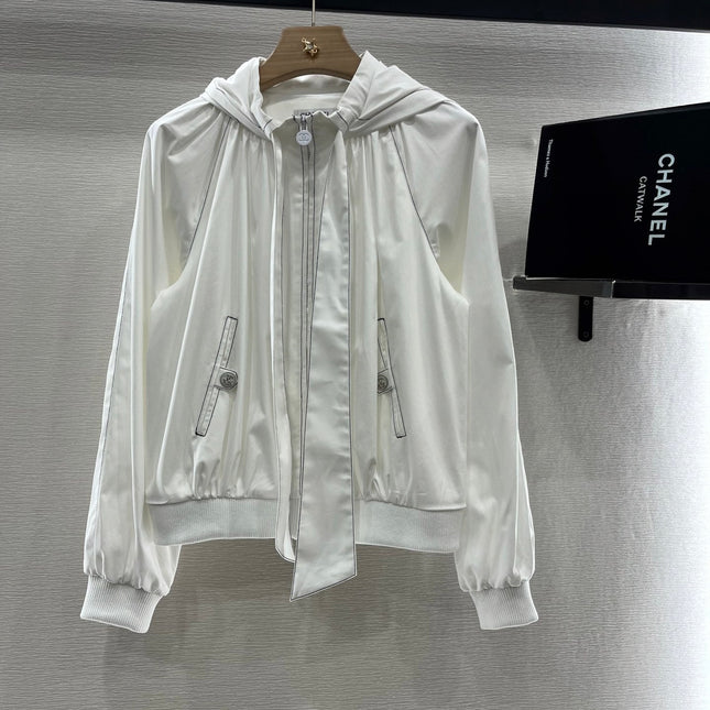CHANEL 25S HOODED JACKET IN COTTON 264977