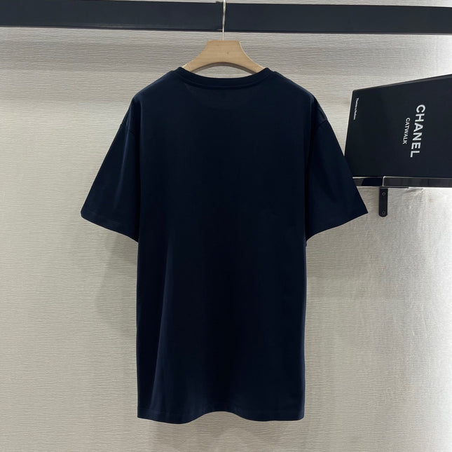 LOEWE T-SHIRT WITH FLORAL EMBROIDERY 274666