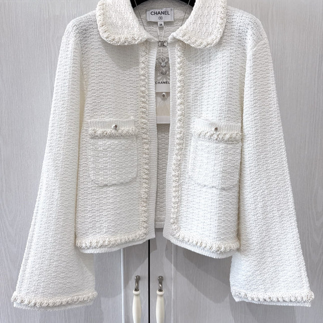 CC 25P Cardigan White Tweed 226821