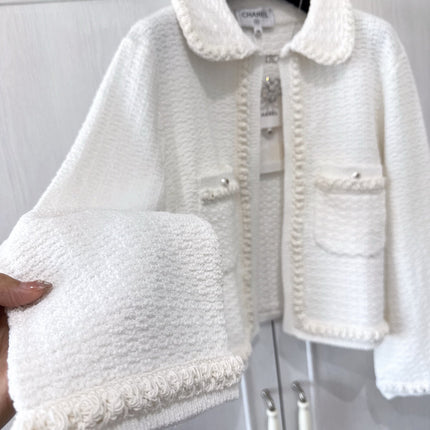 CC 25P Cardigan White Tweed 226821