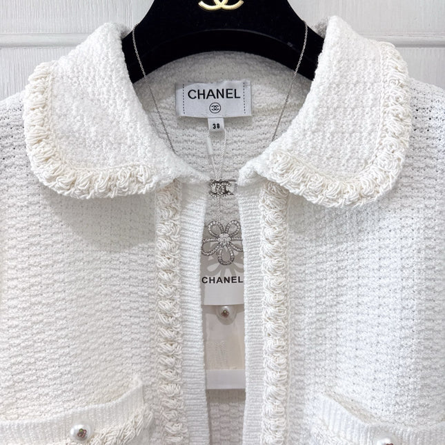 CC 25P Cardigan White Tweed 226821