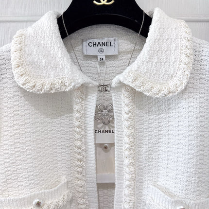 CC 25P Cardigan White Tweed 226821