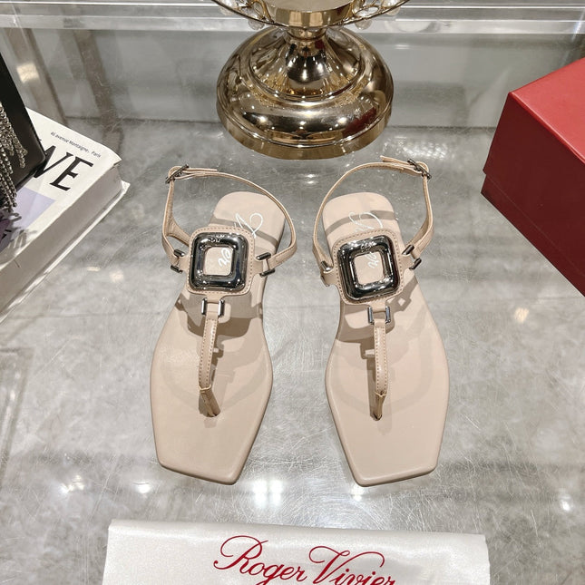 VIV' BY THE SEA SANDALS IN BEIGE CALFSKIN