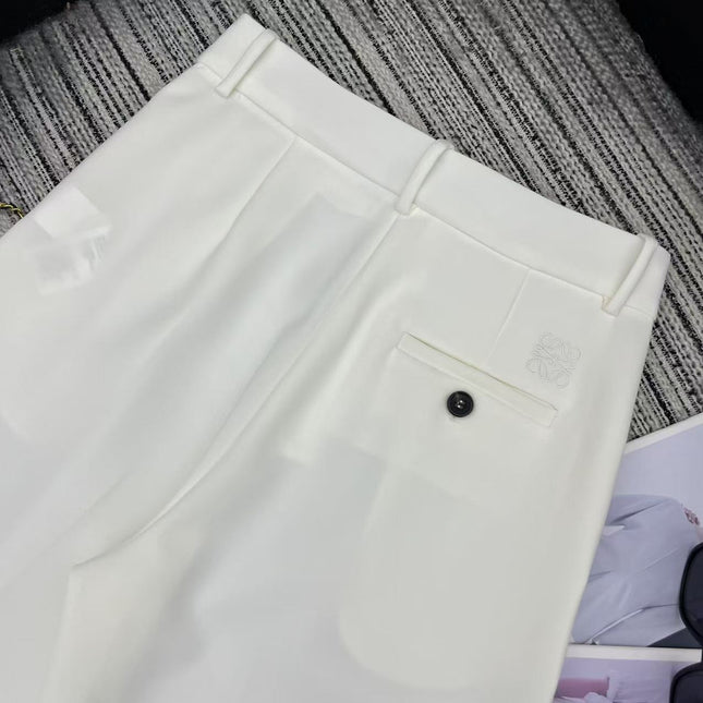 LOEWE STRAIGHT-LEG PANTS WITH EMBROIDERED LOGO 274391