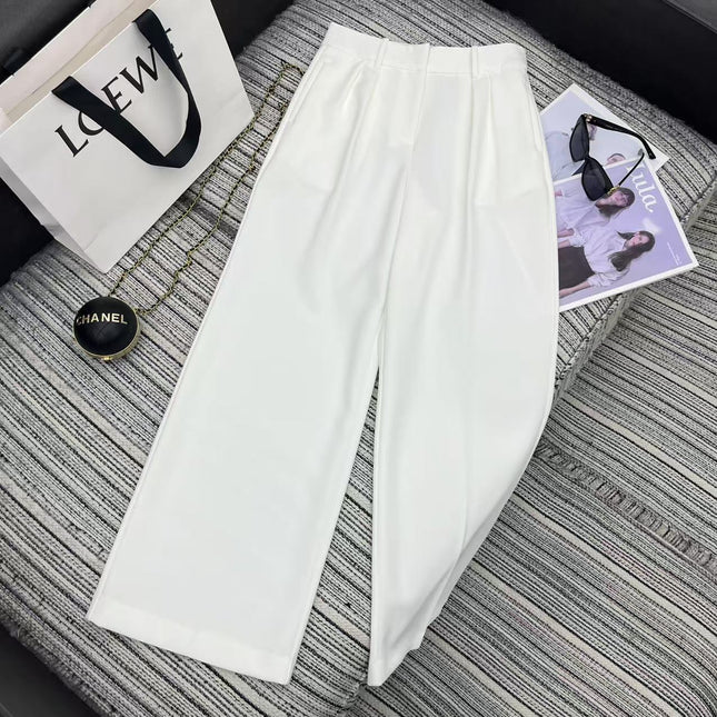 LOEWE STRAIGHT-LEG PANTS WITH EMBROIDERED LOGO 274391