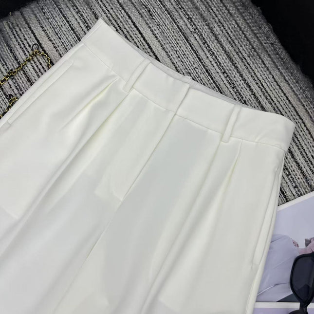 LOEWE STRAIGHT-LEG PANTS WITH EMBROIDERED LOGO 274391