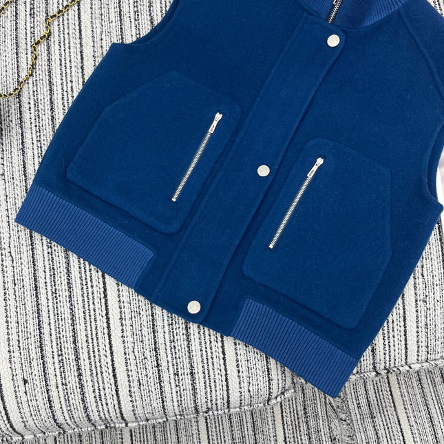 HERMES 25S SLEEVELESS JACKET 305