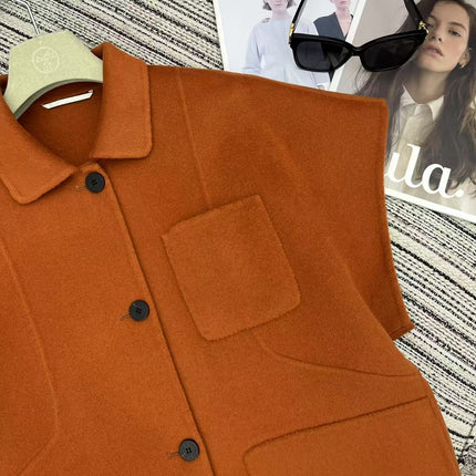 HERMES 25S REVERSIBLE SHORT-SLEEVE KNIT JACKET 297