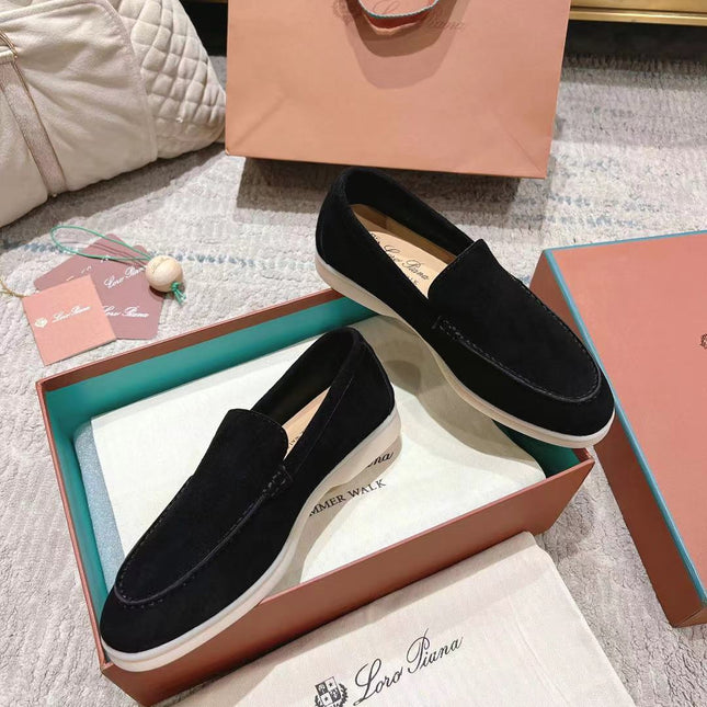 LP LOAFERS 25S IN BLACK SUEDE