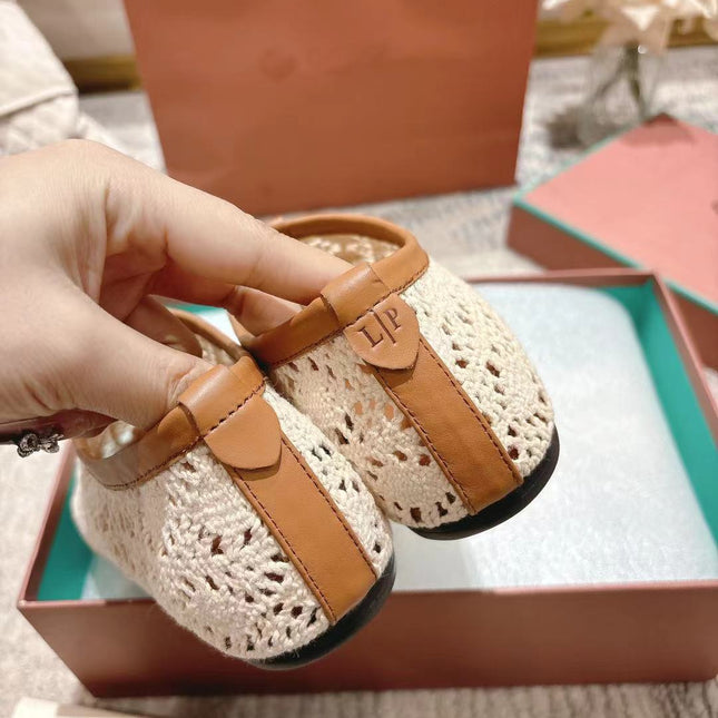 FLAT SHOES 25 IN WHITE MESH FABRIC