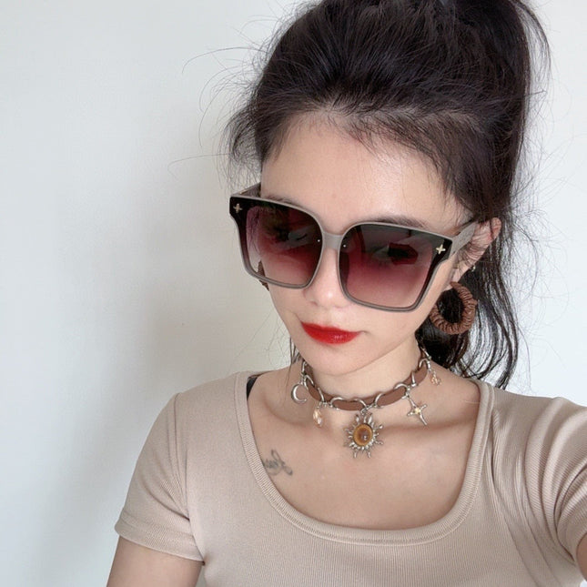 SQUARE SUNGLASSES L2132 IN ACETATE