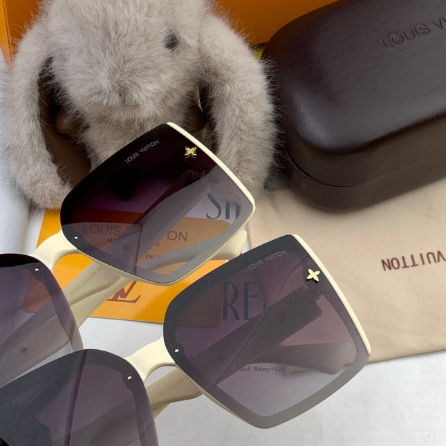 SQUARE SUNGLASSES L5972 IN BEIGE ACETATE